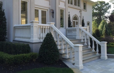 Front Porch with Concrete Balusters