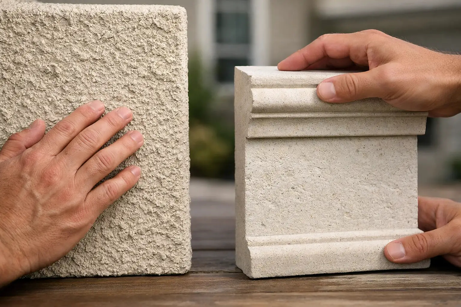 Stucco vs Precast